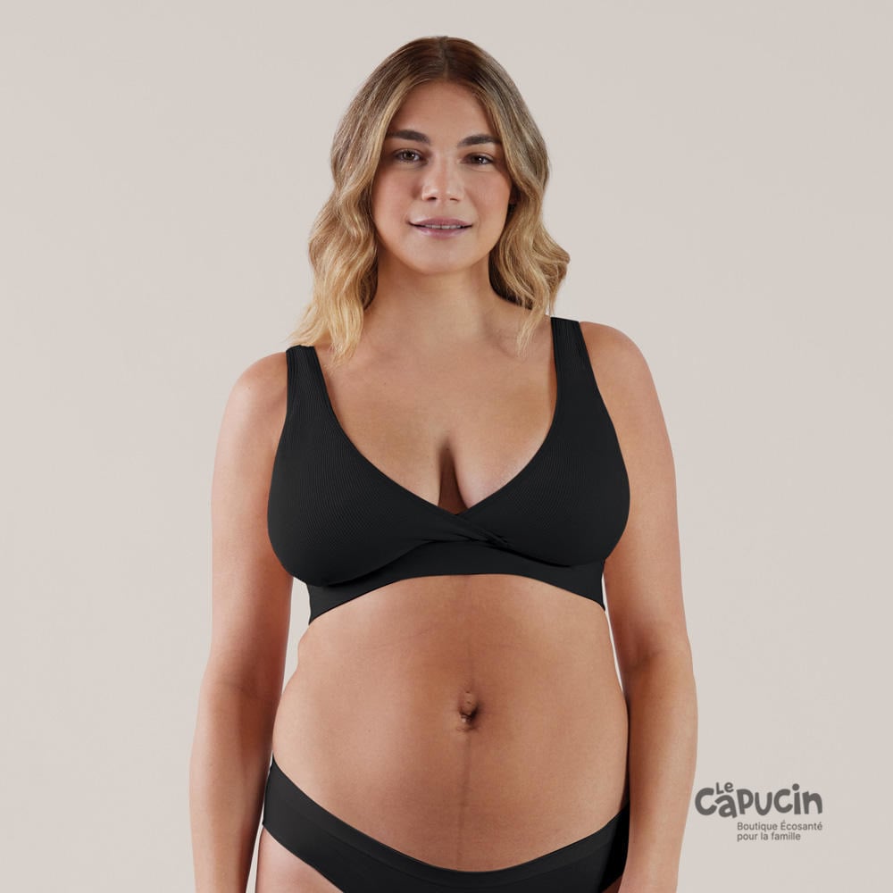 BRAVADO! DESIGNS Sustainable Restore Seamless Nursing Bra | Black | M