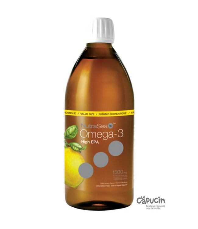 NutraVégé  | Omega 3 Base de plante  | 1500 EPA | 200ml (citron)