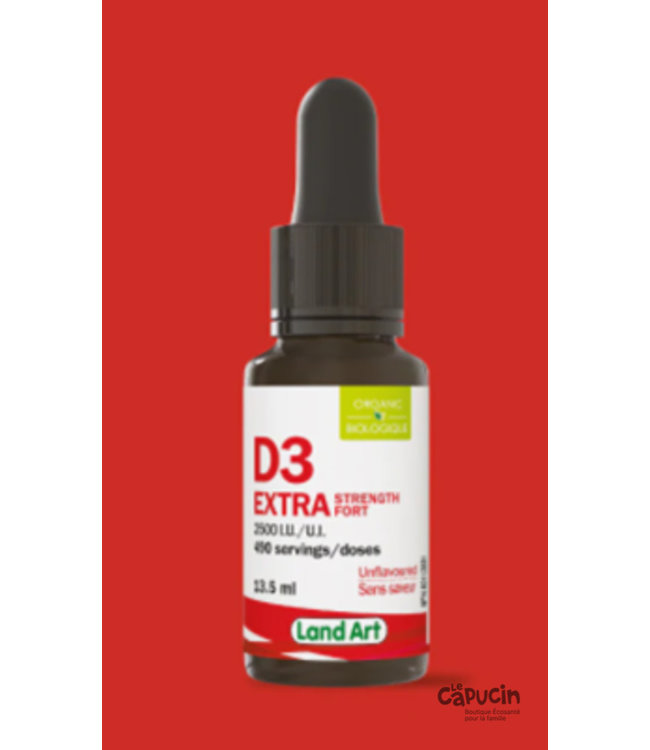 Vitamin D3 2500 I.U - Liquid - Extra Strength - 13.5ml