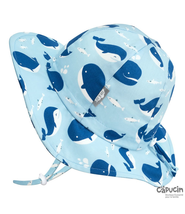 Sun Hat | Cotton Floppy Hat | Blue Whale