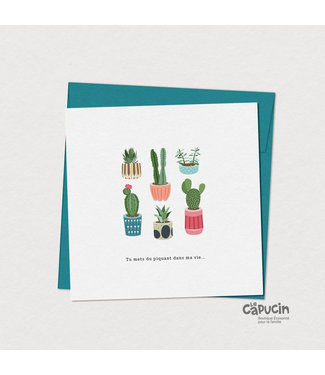 Mimosa Design Card - Green Plants - Regular
