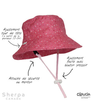 Sherpa Chapeau Bucket- Bonbon rose