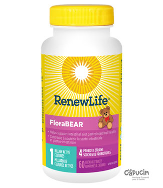 Renew Life FloraBEAR pour enfants | 60 Comp