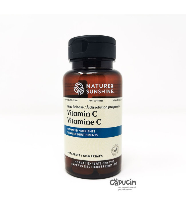 Vitamine C - Dissolution lente - 1000mg - 60Co par Nature's Sunshine