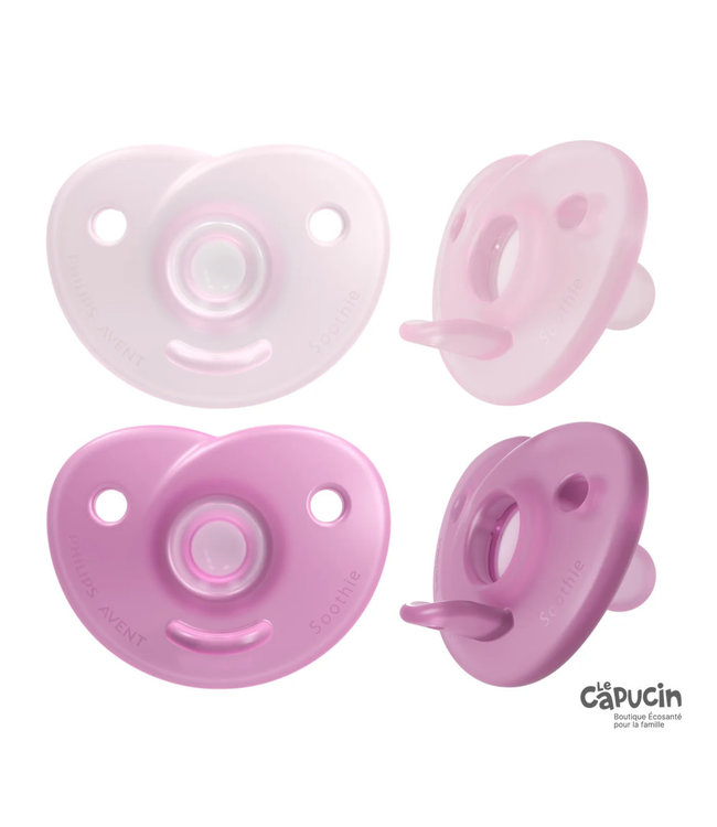 Pacifier - Soothie - Heart - Choose color & size