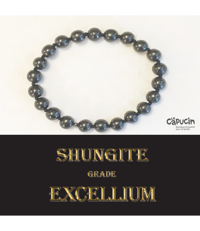 Shungite - Bracelet - Choisissez une grandeur