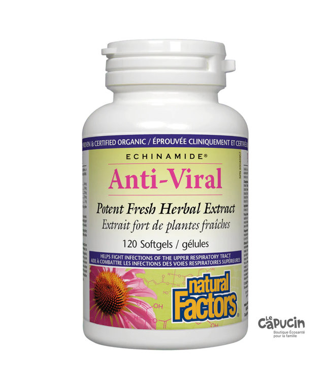 Échinamide Anti-Viral - 120 gélules par Natural Factors