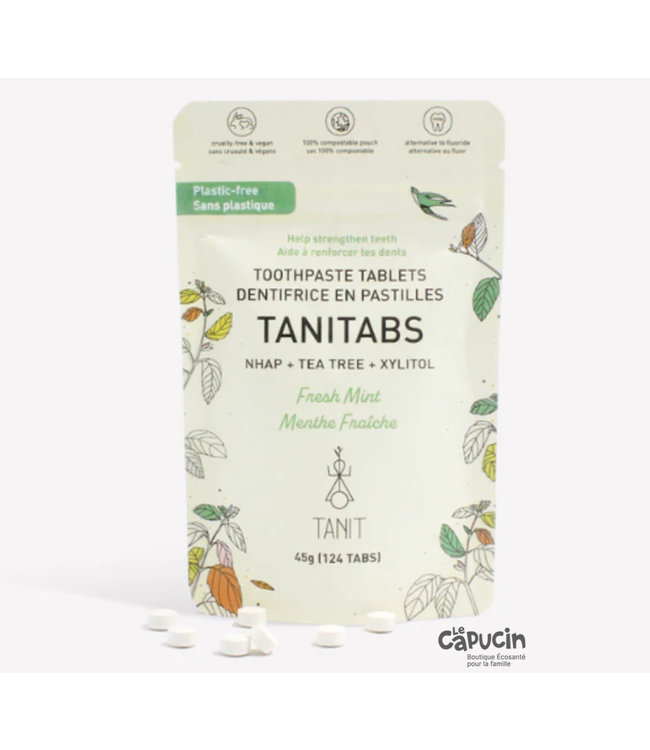 Tanit Toothpaste Pastilles - Fresh Mint - Refill (124) by Tanit