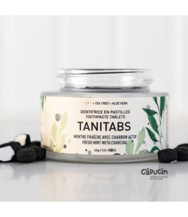 Tanit Toothpaste Tablets - Mint Charcoal