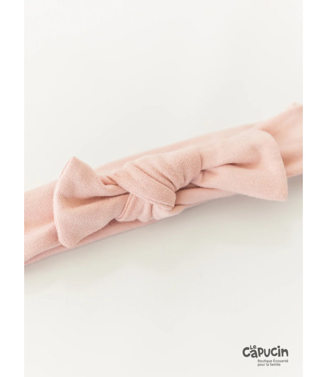 Headband with bow - Old pink