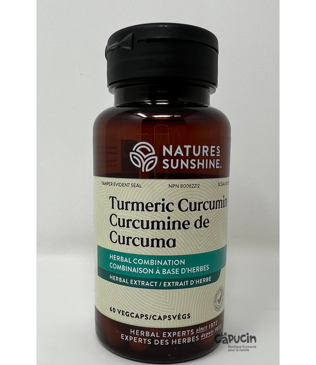 Curcumine de Curcuma - 60 CapsVegs - par Nature's Sunshine - Le Capucin Inc