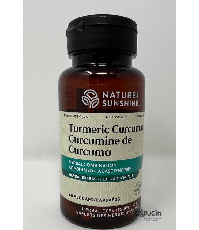 Nature's Sunshine Turmeric Curcumin | 60 VegCaps