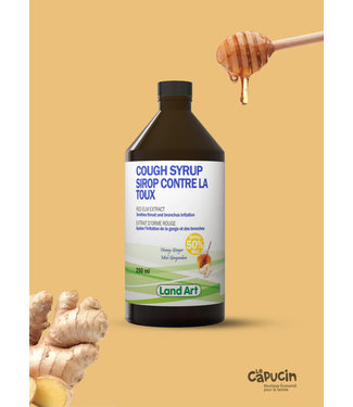 Land Art Cough Syrup - Honey & Ginger - 250ml