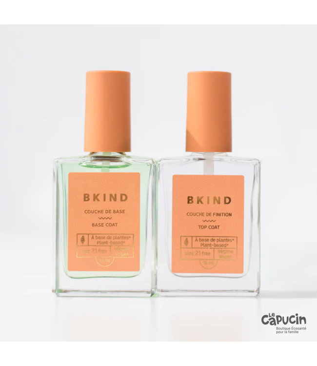 Bkind Manicure Pack - Nail Polish Base and Top Coats