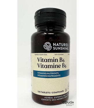 Nature's Sunshine Vitamine B6 50 mg | 120 Comprimés