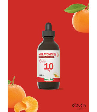 Land Art Melatonin 10 mg - 115 ml - Orange and Tangerine