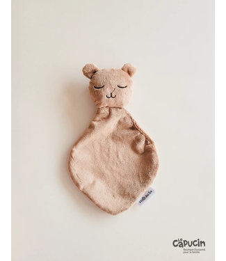 Veille sur toi Soft toy - Baby bear - Hazelnut