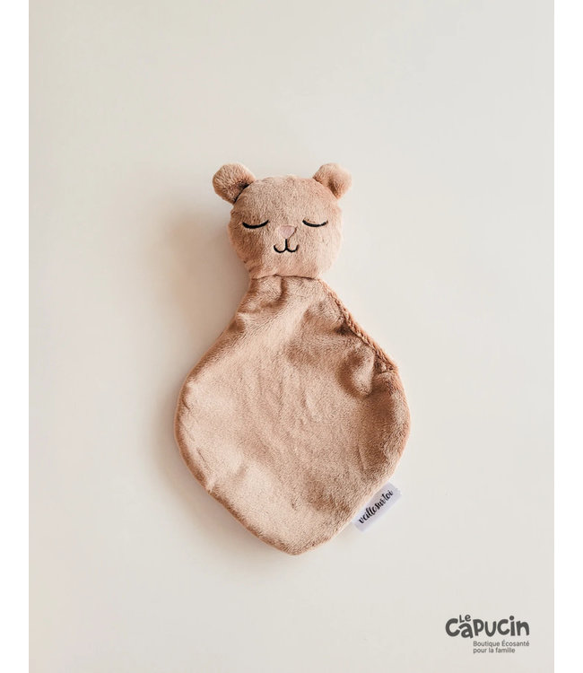 Veille sur toi Soft toy - Baby bear - Hazelnut