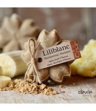 Liliblanc Shampooing solide - Hydratation Intense - Argan / Karité / Banane - 100 g - par Liliblanc