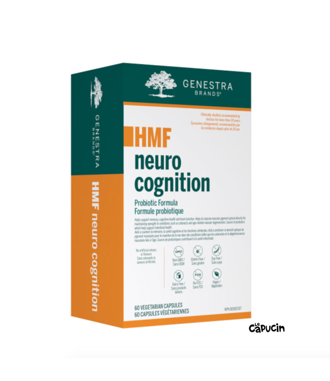 HMF Neuro Cognition - Probiotic formula 60 Caps - Genestra