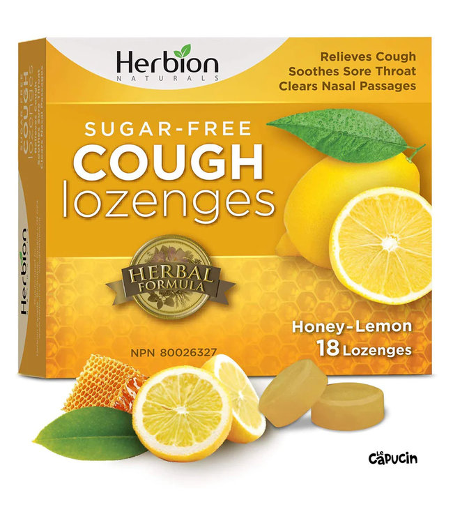 Lemon and honey cough drops - 18 lozenges