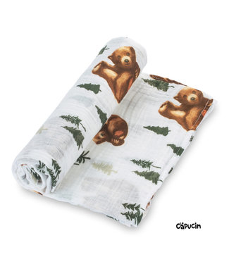 LollyBanks Blanket - Muslin - Cotton - Forest