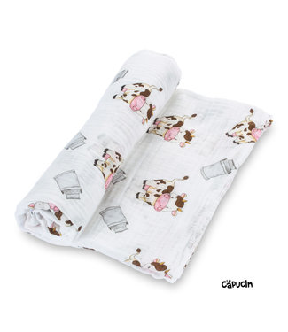 LollyBanks Blanket - Muslin - Cotton - Cow