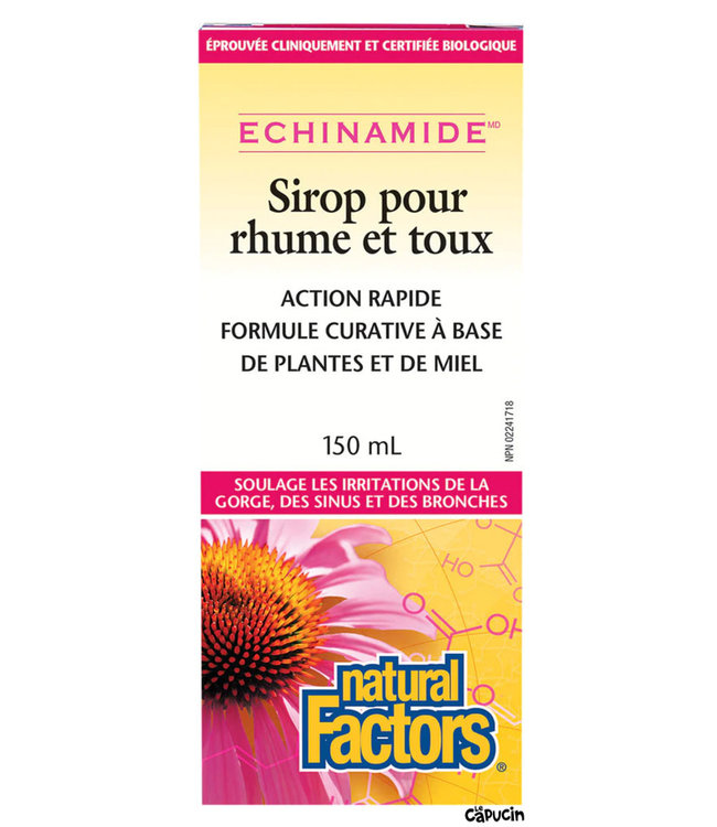 Natural Factors Echinamide Anti-Cold Cold & Cough Syrup - 150  ml