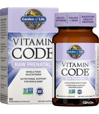 Garden of Life Vitamines prénatales Code raw - 90 caps