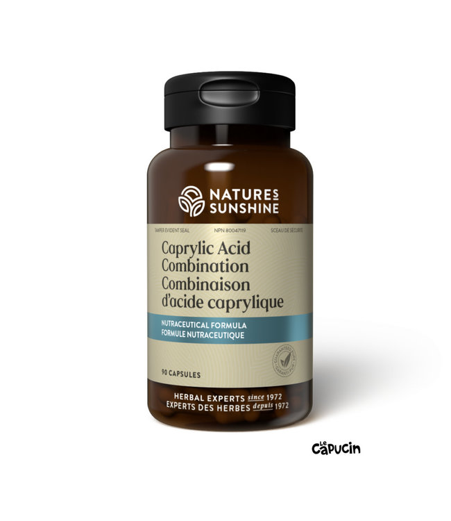 Combinaison d'Acide Caprylique | 90 capsules