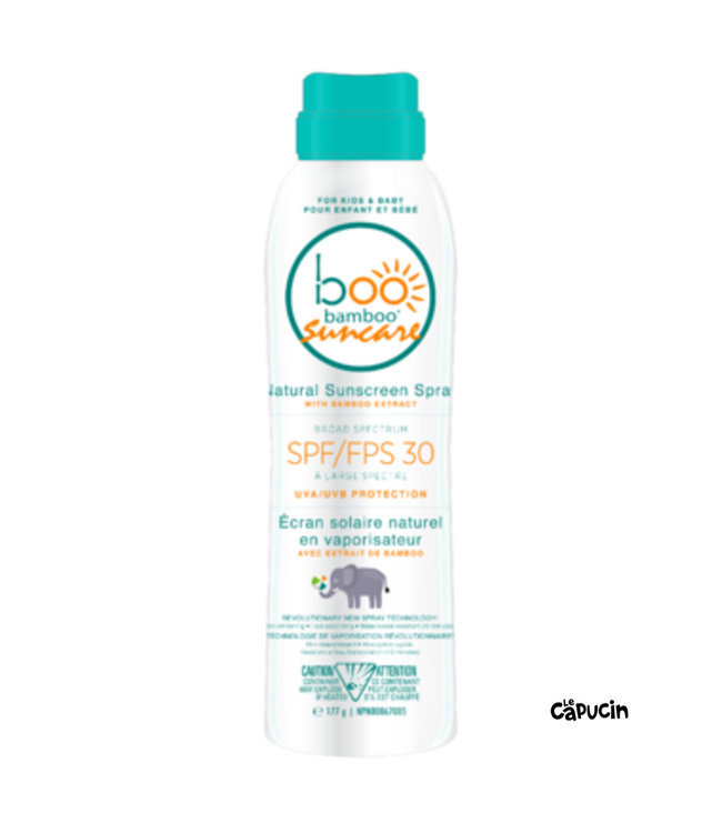 Boo Bamboo Sunscreen 177g spray -Children and baby- SPF 30 by Boo Bamboo