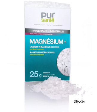 Pur Chlorure de magnésium en poudre - 25 g