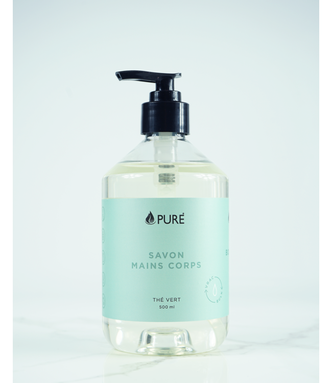 Bulk per 100 ml - Moisturizing hand and body soap - The vert - by Pure