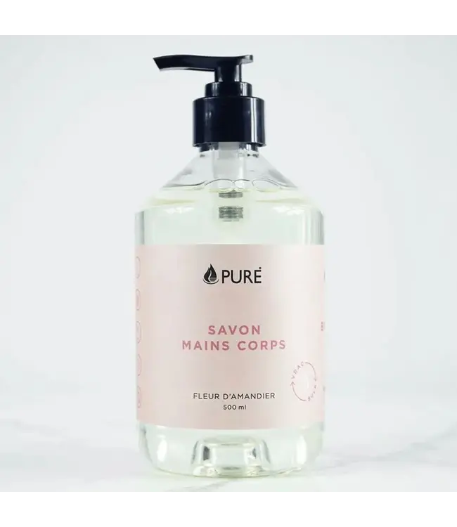 Bulk per 100 ml - Moisturizing hand and body soap - Almond blossom - by Pure