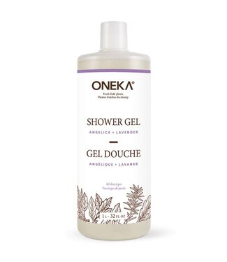 Oneka Bulk per 100ml Shower gel - Angelica & lavender by Oneka