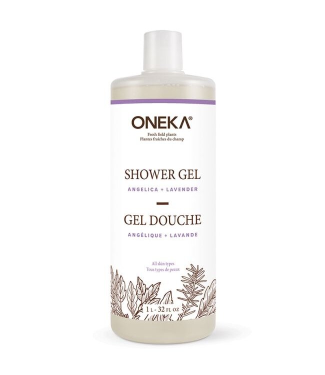 Bulk per 100ml Shower gel - Angelica & lavender by Oneka