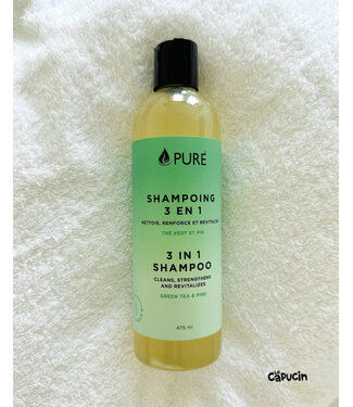 Pure Quémar Shampoing Thé vert & Pin - par Pure - Choisir un format