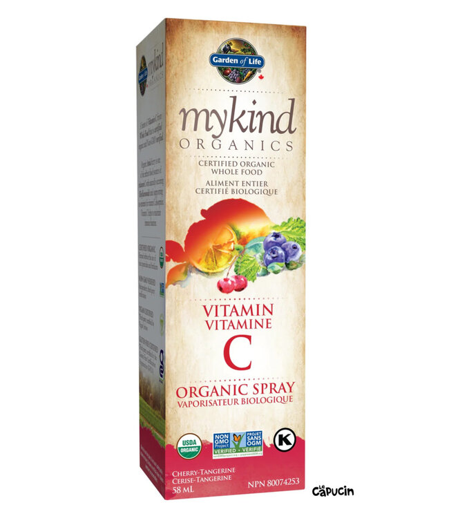 Organic Vitamin C - Spray - Cherry Tangerine MyKind by Garden of Life
