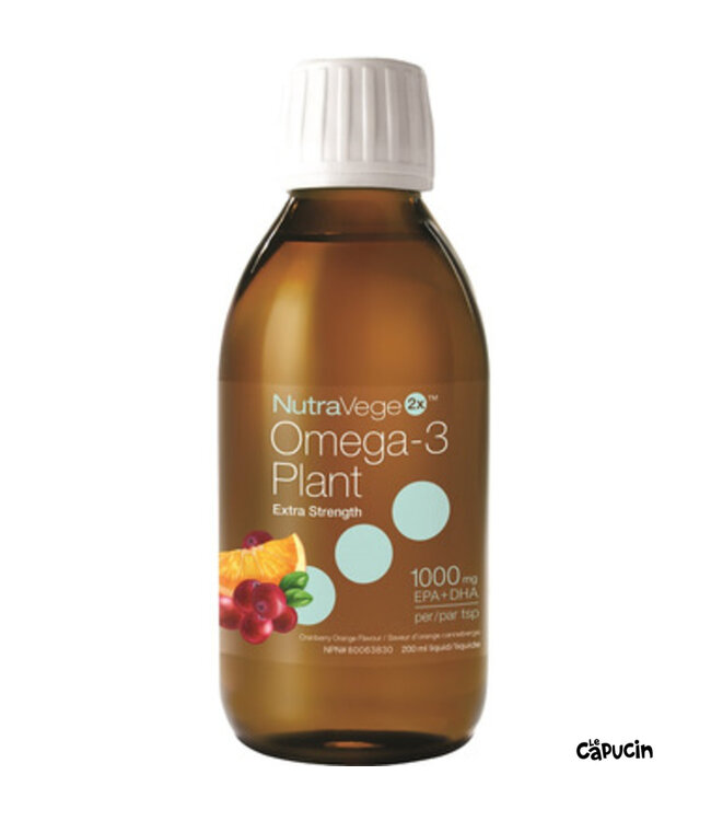 NutraVege, Omega-3 Plant | 200 ml | Cranberry orange