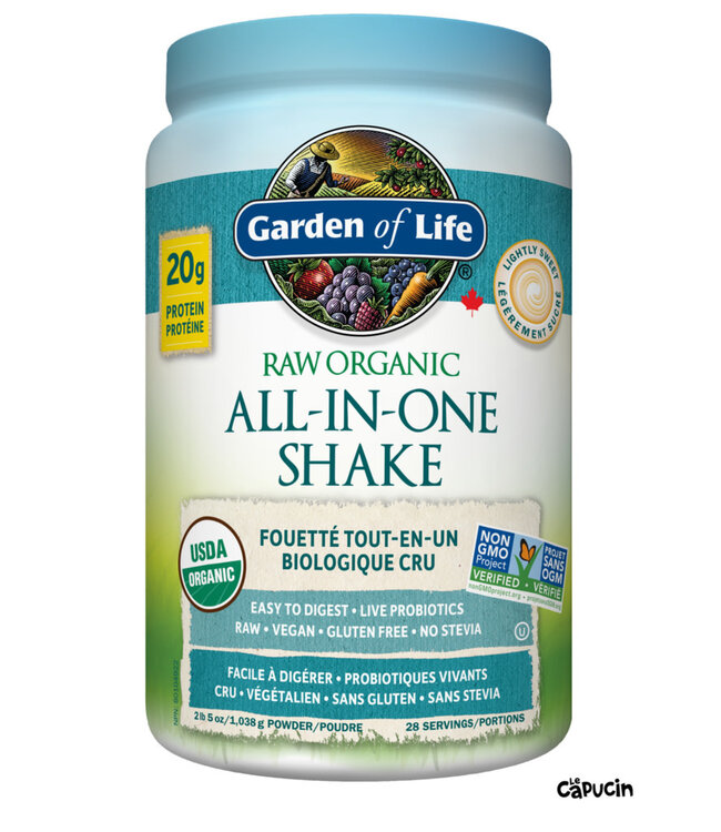 All-in-one raw organic shake - powder 1038 g by Garden of Life