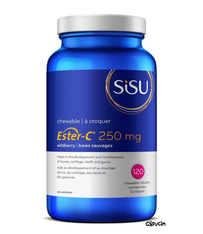 Ester C 250 mg 120 comprimés à croquer par Sisu