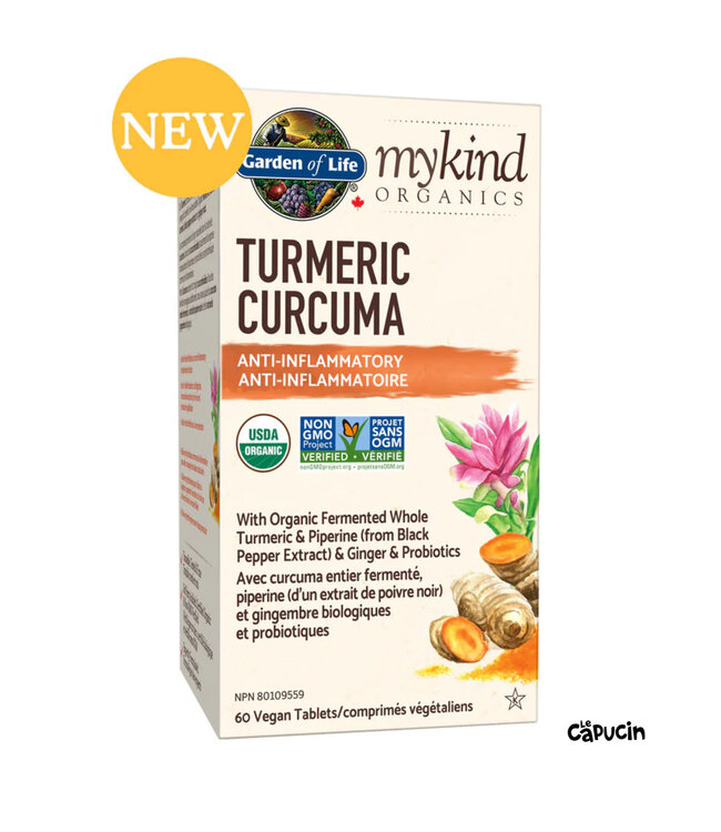 Mykind Organics Curcuma 60 Comp. par Garden of Life