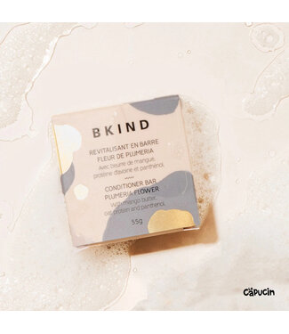 Bkind Conditioner bar - Plumeria flower - Curly and frizzy hair - Choose a size