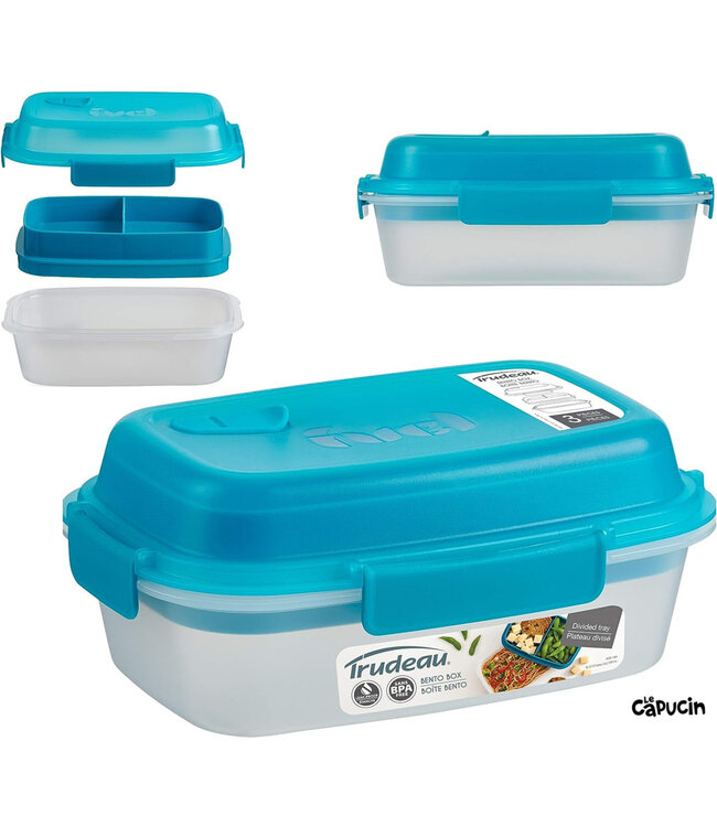 Trudeau Fuel Summit 40oz Two-Tier Bento Box | Tropical