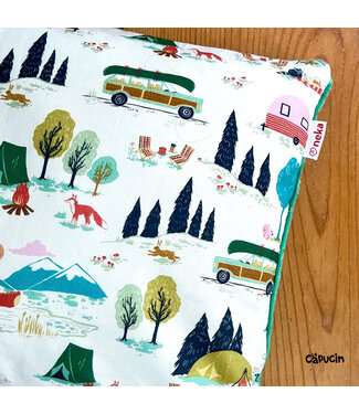 Nneka Pillow 2/5 years - Joyeux campeur by Nneka