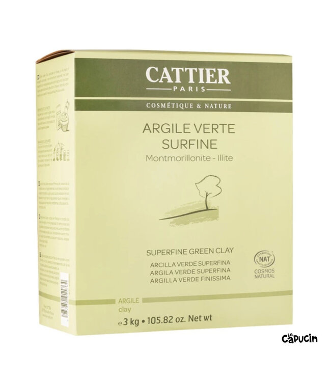 Argile Verte - Surfine - 3KG - Cattier