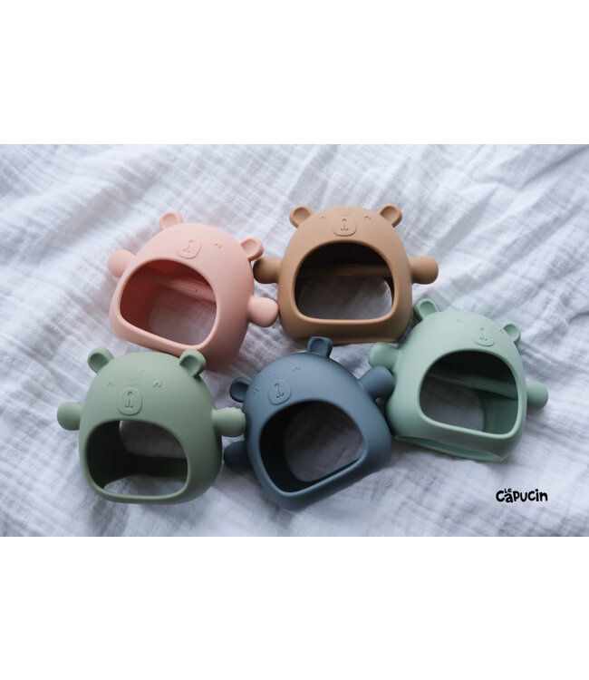Micasso & Co Mitaine de dentition pour bébé - Ourson - Choisir une couleur
