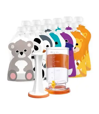 Squooshi Station de remplissage + 12 pochettes 5 oz par Squooshi