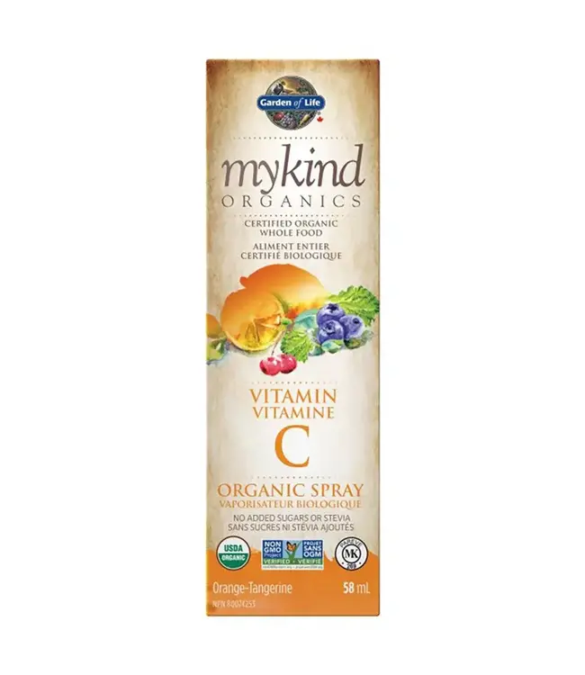 Vitamine C Bio Vaporisateur Orange Tangerine MyKind par Garden of Life