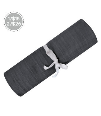 Perlimpinpin Couverture en mousseline | Charcoal